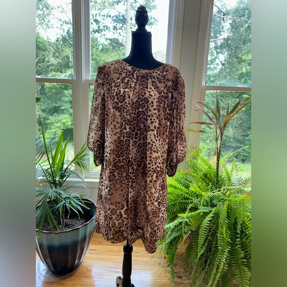 Leopard Business Casual Midi Dress